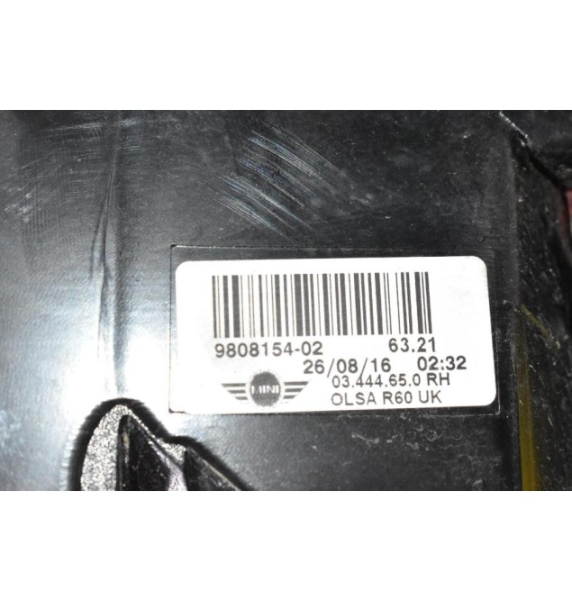 Φανάρι Πίσω Δεξιό Mini Countryman R60 2011-2016  9808154-02