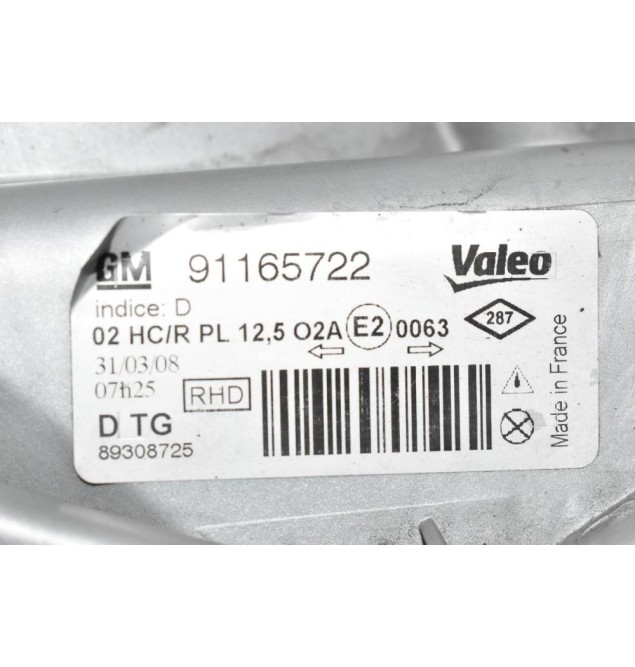 Φανάρι Εμπρός Δεξί Opel Vivaro 2001-2007 91165722 (Renault Trafic)