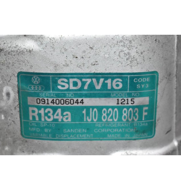 Κομπρεσέρ Aircondition A/C Volkswagen Golf IV 1.6cc 8V AKL 1998-2004 1J0820803F (SEAT - AUDI A3)