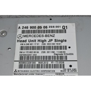 Ράδιο CD Mercedes-Benz B Class W246 2012-2018 A2469000506
