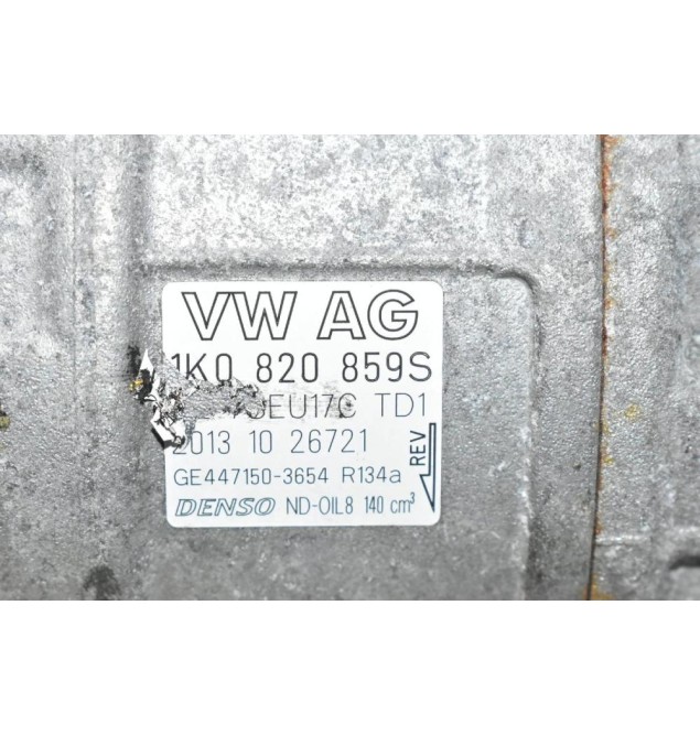 Κομπρεσέρ Aircondition - A/C Volkswagen Tiguan 2.0 CCZ 2007-2017 1Κ0820859S (Μικρό Σπάσιμο Στην Τροχαλία)