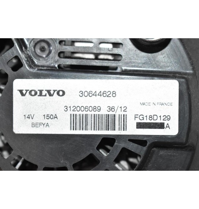 Δυναμό Volvo S60 / V60 / S80 / V40 / V70 B4164T 2010-2015 30644628 150A (Γνήσιος)