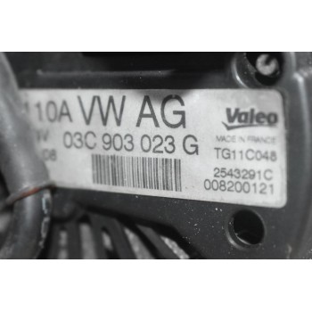 Δυναμό Volkswagen Golf VI 1.4 TSI CAX 2007-2014 VALEO 03C903025G 110A