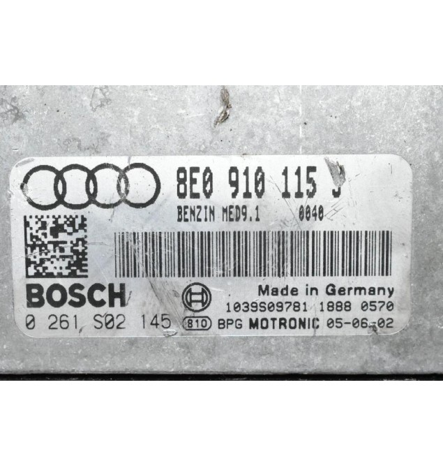 Εγκέφαλος Audi Audi A4 2.0 TFSI BGB 2004-2010 BOSCH 8E0910115J 0261S02145