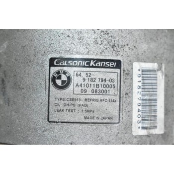 Κομπρεσέρ Aircondition - A/C Bmw 1.6 116i 316i 122PS N43B16AA 2007-2011 CALSONIC 9182794-03 A41011B10005