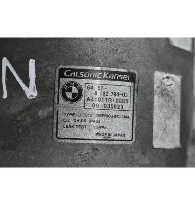 Κομπρεσέρ Aircondition - A/C Bmw 1.6 116i 316i 122PS N43B16AA 2007-2011 CALSONIC 9182794-03 A41011B10005