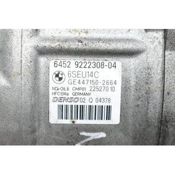 Κομπρεσέρ Aircondition - A/C Bmw 1 118i 116i N13B16A 2012-2018 DENSO 9222308-04 GE447150-2664