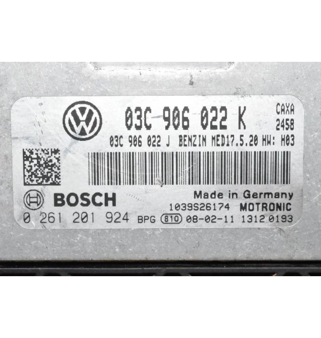 Εγκέφαλος Κινητήρα Volkswagen Golf 1.4 TSI CAX 2005-2013 BOSCH 03C906022K 0261201924