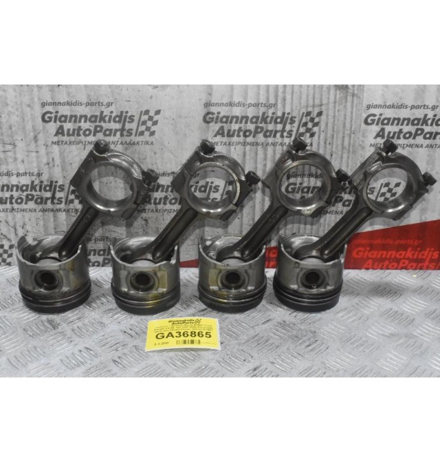 Πιστόνια + Μπιέλες Mazda B2500 / Ford Ranger 2.5 WL 12V 1997-2005 (Εξωτερική Διαμετρος 92mm) (Πείρος 32mm) (4ΤΜΧ)