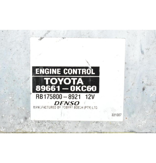Εγκέφαλος Toyota Hilux KUN 1KD 2005-2012 89661-0KC60  RB175800-8921