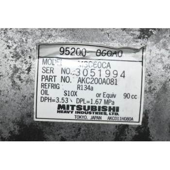 Κομπρεσέρ Aircondition - A/C Κλιματισμός Suzuki Ignis / Jimny 2000-2006 95200-86GA0