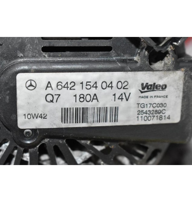 Δυναμό Mercedes-Benz E 300 3.0cd 642850 W212 180Α 14V 2011-2016 Α6421540402