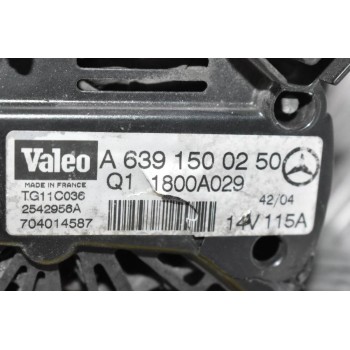 Δυναμό Smart ForFour 1.5 CDI 639939 2003-2007 (Mitsubishi Colt 1.5 DI-D) A6391500250 2542956A