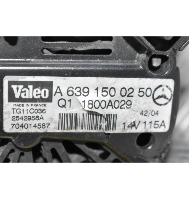 Δυναμό Smart ForFour 1.5 CDI 639939 2003-2007 (Mitsubishi Colt 1.5 DI-D) A6391500250 2542956A