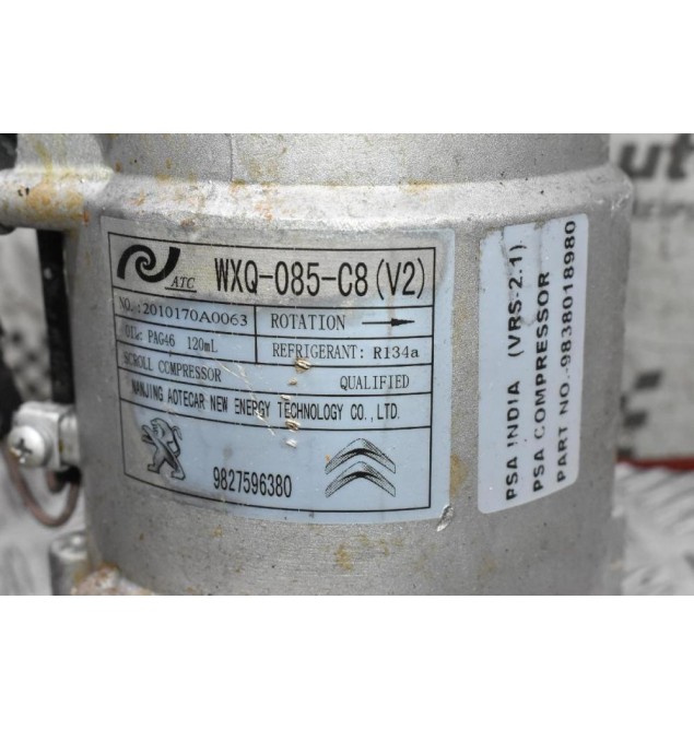 Κομπρεσέρ Aircondition - A/C Citroen C3 / Pegeuot 208 HNZ HN08 1.2 Turbo 110ps 2015-2020 9838018980