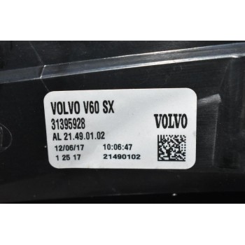 Φανάρι Πίσω Αριστερό Volvo V60 2011-2013 31395928 (Γνήσιο)