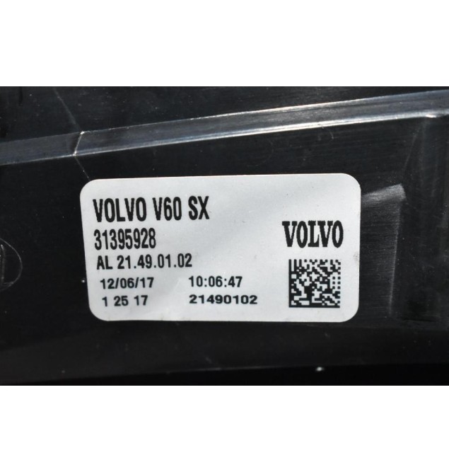 Φανάρι Πίσω Αριστερό Volvo V60 2011-2013 31395928 (Γνήσιο)
