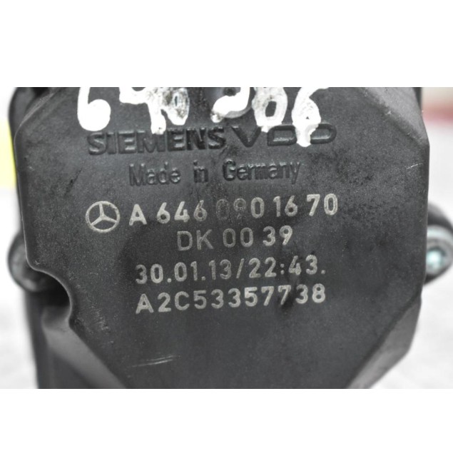 Πεταλούδα Γκαζιού Mercedes-Benz Sprinter W906 2.2 646986 2006-2012 Α6460901670