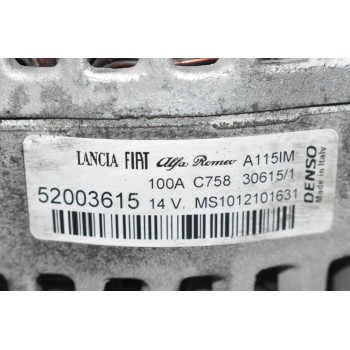 Δυναμό Fiat 500 - Tipo 356 2007-2015 DENSO MS1012101631 52003615