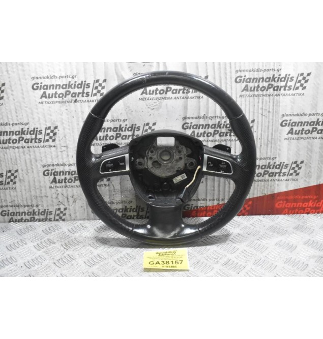 Τιμόνι Με Χειριστήρια Audi A4 B7 2005-2010 4F0124A 62278150A (S4 A6 A3 B7 A6) (Quattro) (F1 Shifting Paddles) (Μικρή Φθορά)