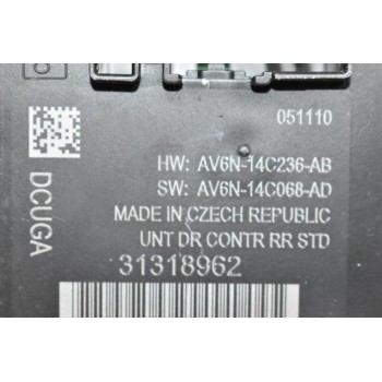 Εγκέφαλος - Πλακέτα Πόρτας Volvo S60 - V60 2010-2020 31318962 (V40) (Πίσω Δεξιά)