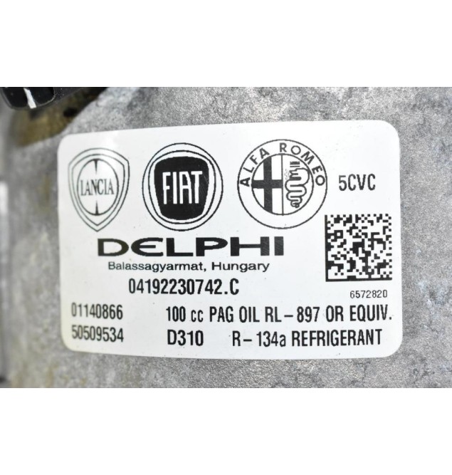 Κομπρεσέρ Aircondition A/C Alfa Romeo Mito / Giulietta 1.4 Turbo MultiAir 170ps 940A2000 2009-2018 (1.6 - 2.0) 50509535 01140866