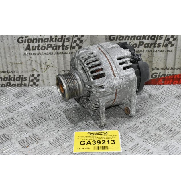 Δυναμό Skoda Fabia 1.4 TDI BNV 2004-2010 (JCZ) (Volkswagen Polo Caddy - Seat Ibiza - Cordoba) 045903023 0124325012