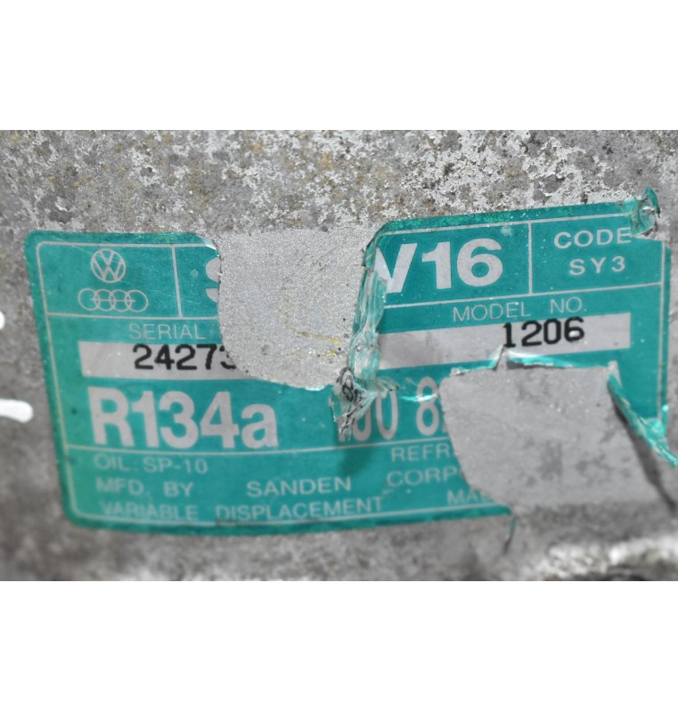 Kομπρεσέρ Aircondition A/C Audi A3 TT 1.8T 20VT AGU 2000-2008 1J0820803A (Seat 20VT - Volkswagen 20VT - Skoda 20VT)