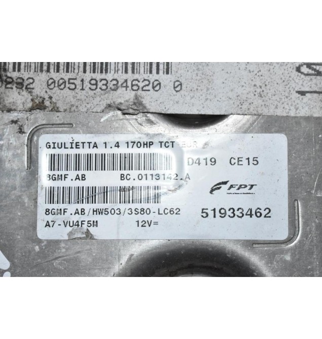 Εγκέφαλος Alfa Romeo Giulietta 1.4 170PS 2010-2017 51933462 00519334620