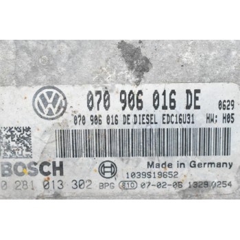 Εγκέφαλος Volkswagen Touareg 2.5 TDI BOSCH 2002-2010 070906016DE 0281013302