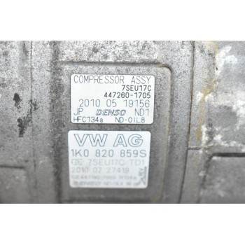 Κομπρεσέρ Aircondition - A/C Volkswagen Golf 1.4 TSI CAX 2005-2015 1K0820859S 447260-1705 (Beetle Polo) (Skoda) (Audi) (Seat)