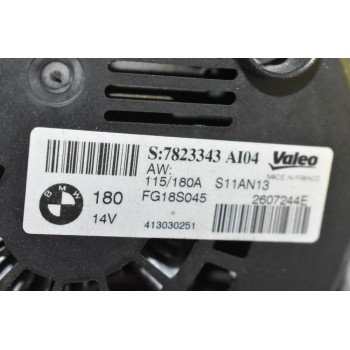 Δυναμό Bmw 1 Series F20 / F21 120D N47D20A 2009-2020 VALEO FG18S045 7823343 180A (F30 320D - 520D) (N47D16) (Series 1 2 3 4)