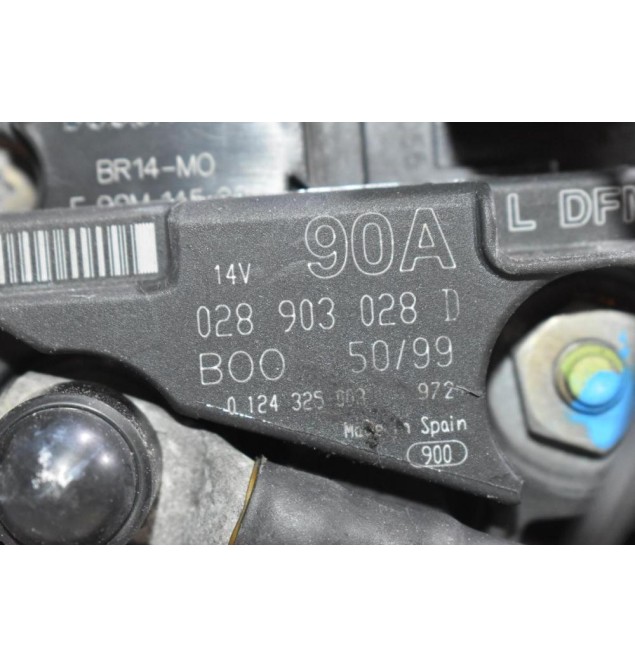 Δυναμό Audi A3 1.8T 20VT AGU 2000-2003 028903028 0124325003 90A (Volkswagen Golf - Seat - Skoda)