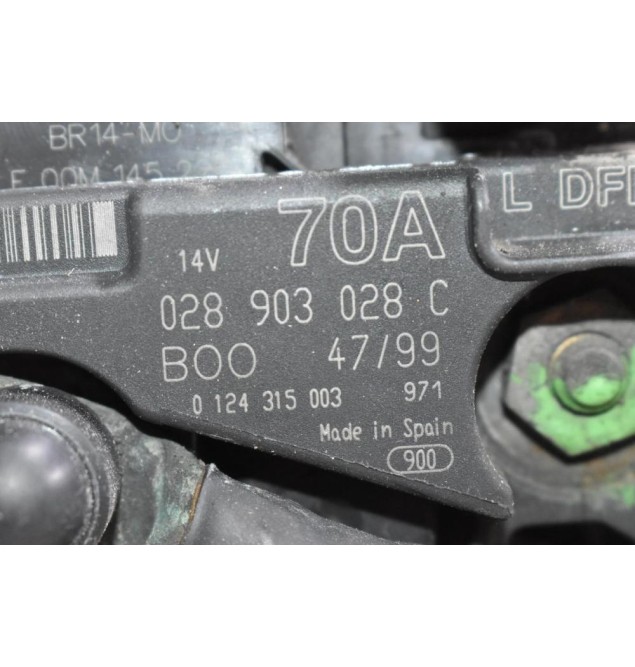 Δυναμό Audi A3 1.8T 20VT AGU 2000-2003 028903028 0124325003 70A (Volkswagen Golf - Seat - Skoda)
