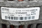 Δυναμό Fiat Doblo Strada 1.3 Multijet 70A 263A2000 2005-2015 51854905 MS1012101211 (Opel Combo)