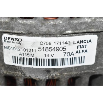 Δυναμό Fiat Doblo Strada 1.3 Multijet 70A 263A2000 2005-2015 51854905 MS1012101211 (Opel Combo)