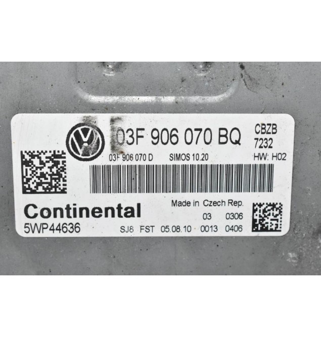 Εγκέφαλος Volkswagen Polo 1.2 TSI CBZ 2005-2015 CONTINENTAL 03F906070BQ 5WP44636