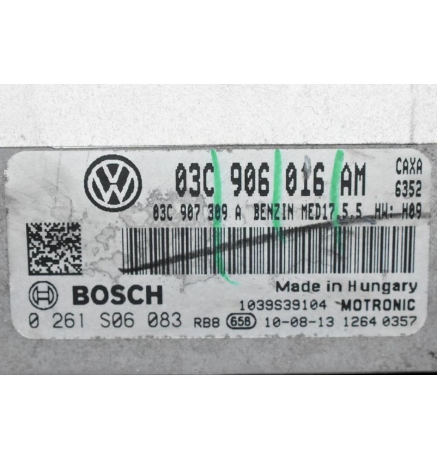 Εγκέφαλος Κινητήρα Volkswagen Golf 1.4 CAX TSI 2005-2013 BOSCH 03C906016AM 0261S06083  (Polo - Jetta - Passat) (Seat Skoda Audi)