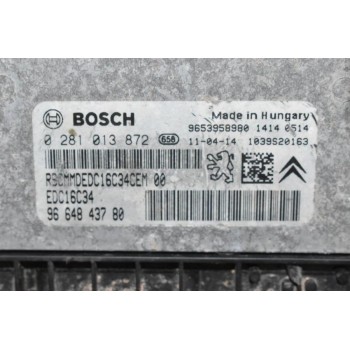 Εγκέφαλος Citroen Berlingo - Pegeuot Partner 1.6 HDI 9H03 2015-2018 0281013872 9664843780