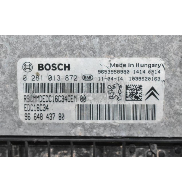 Εγκέφαλος Citroen Berlingo - Pegeuot Partner 1.6 HDI 9H03 2015-2018 0281013872 9664843780