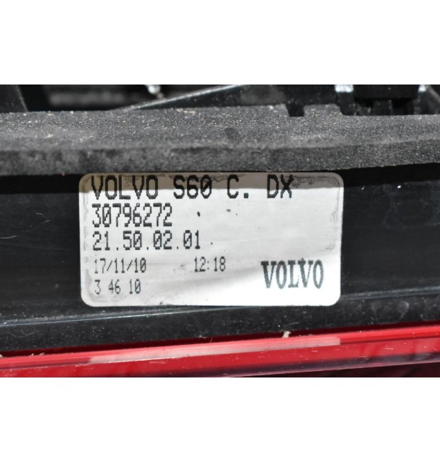Φανάρι Πίσω Δεξιά Volvo S60 2010-2018 30796272 (Πορτ Παγκάζ) (Γνήσιο)