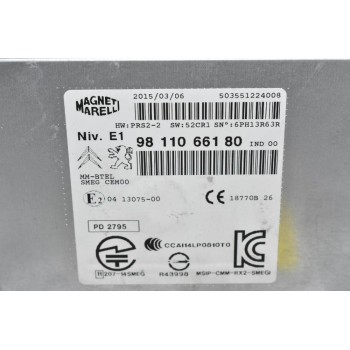 Ράδιο - CD Peugeot 208 - 2008 2010-2020 9811066180 (Citroen C4) (Γνήσιο)