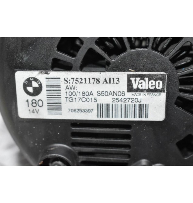 Δυναμό Bmw E60 - E65 - E90 - E91 525 325 2.5 N52B25 180A 14V 2005-2012 7521178 AI13 TG17C015