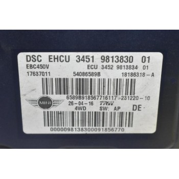 Μονάδα ABS Mini Cooper - Countryman 2010-2018 3451 9813830-01 3452 9813834-01