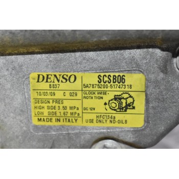 Κομπρεσέρ Aircondition - A/C Κλιματισμός Fiat Punto / Stilo / Panda / 500 188A4000 2000-2008 DENSO 5A7875200 51747318