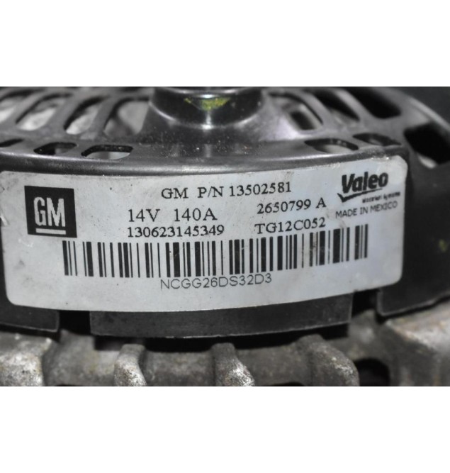 Δυναμό Opel Insignia 2.0 A20DTE 2008-2018 (13502581 140A) A20DTH