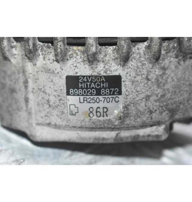 Δυναμό Isuzu NQR NPR - D-Max 3.0cc 4JJ1 HITACHI 8980298872 LR250-707C 24V  50A