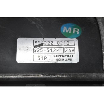 Μίζα Isuzu NPR - D-Max 3.0cc 4JJ1 2005-2016 898222-0210 S25-512P 24v