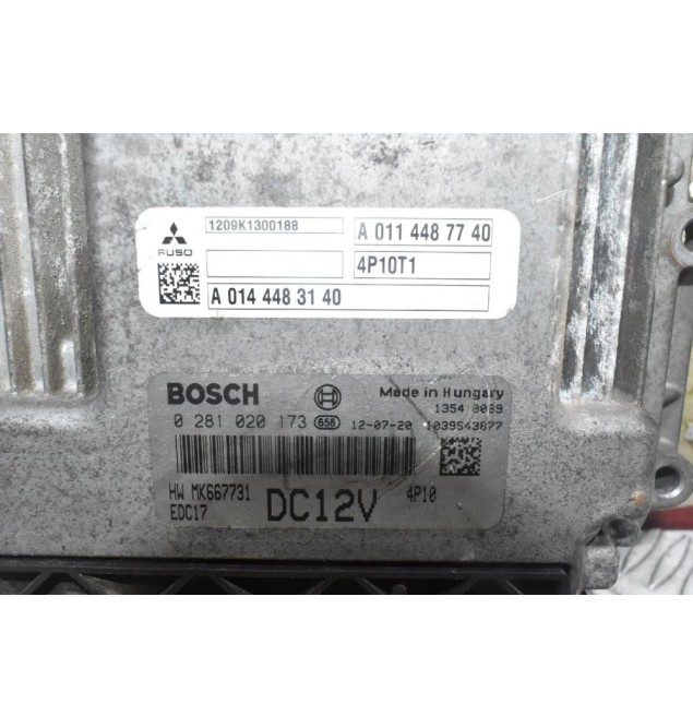 Εγκέφαλος Mitsubishi Canter Fuso 3.0 Bosch Euro6 4P10T4 2010-2017 0281020173 MK667731 A0114487740 EDC17