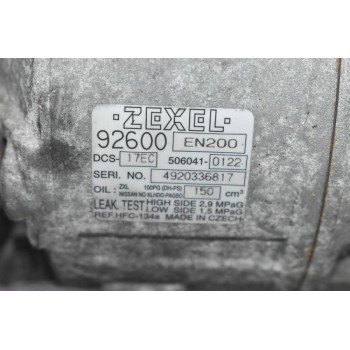 Κομπρεσέρ Aircondition - A/C Nissan Qashqai 2.0 MR20 2007-2015 92600EN200 4920336817